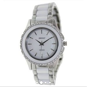Dkny White Ceramic and Steel Women's Watch Ny8818